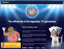 Tablet Screenshot of bullseyetvgameshow.com